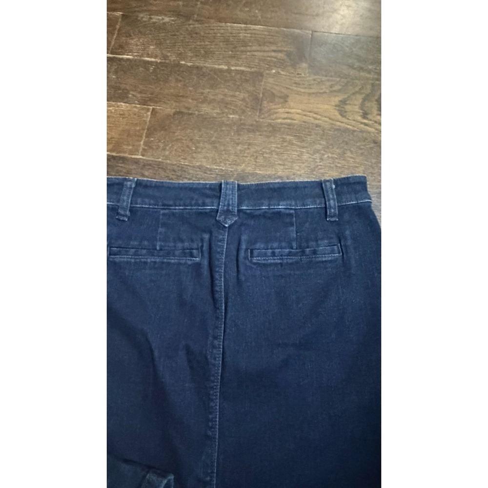 Ann Taylor Skirt Womens 2 Denim Utility Pencil Short Stretch Front Pockets - Picture 6 of 6